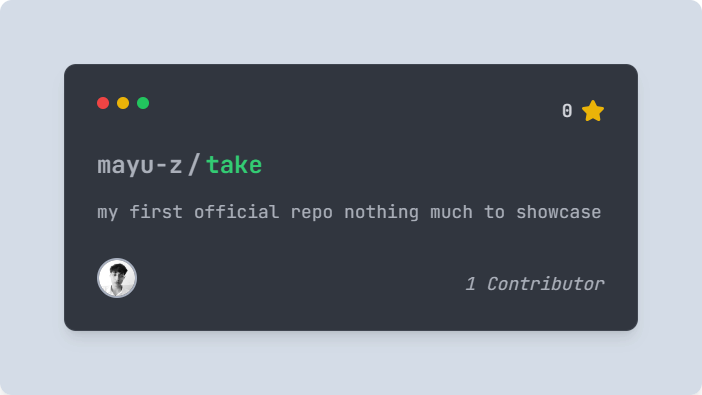 take GitHub repository
